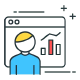 rank tracking and traffic analysis icon